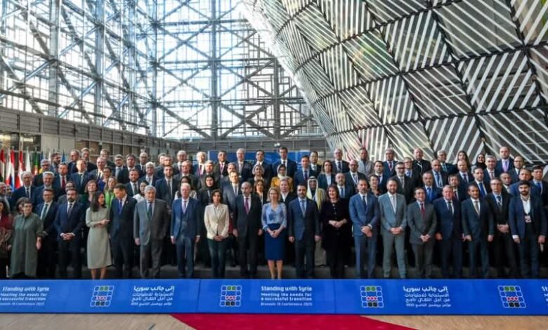 مصر تشارك فى المؤتمر الوزارى لإعادة إعمار سوريا بالاتحاد الأوروبى 1 FB IMG 1742248758027