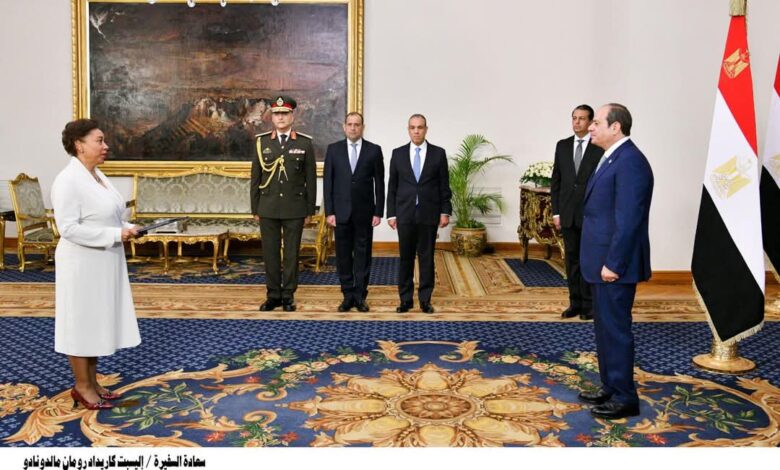 الرئيس عبد الفتاح السيسي يتسلم اليوم أوراق إعتماد ثلاثة وعشرين سفيراً جديداً لدى جمهورية مصر العربية 1 FB IMG 1742830096958