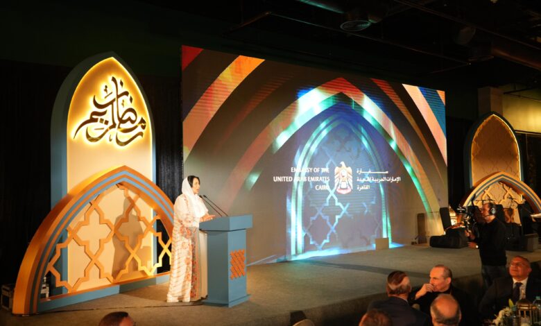 سعادة مريم الكعبي سفيرة دولة الإمارات لدى مصر: : الشيخ زايد ترك لنا إرثاً عظيماً من الإنسانية والعطاء وإسهاماتٍ جليلةٍ في خدمةِ البشرية جمعاء 1 IMG 20250319 WA0031