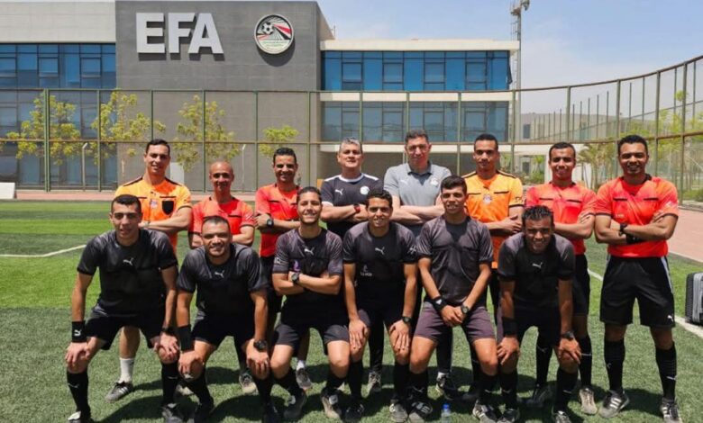 تدريبات خاصة لـ 10 حكام بمركز المنتخبات لرفع كفاءتهم قبل مباريات الدوري 1 FB IMG 1745943673700