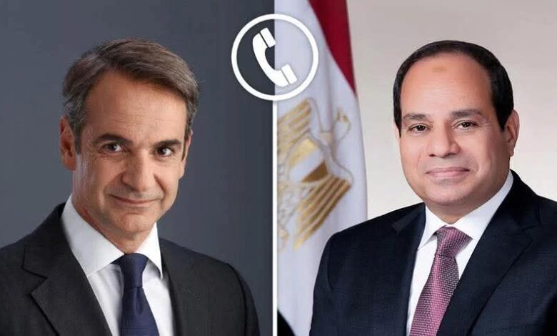 الرئيس عبد الفتاح السيسي يتلقي اليوم اتصالاً هاتفياً من كيرياكوس ميتسوتاكيس رئيس وزراء اليونان 1 FB IMG 1753302247962