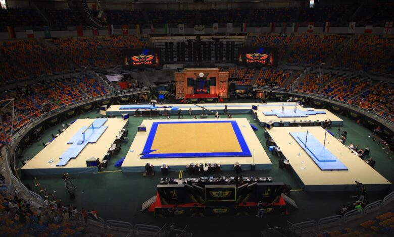 13 دولة تشارك في بطولة الفراعنة الدولية للجمباز الفني 1 IMG 20250908 WA0072