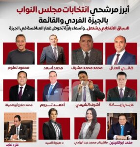 أبرز مرشحي إنتخابات مجلس النواب فردي وقائمة بمحافظة الجيزة 2 IMG 20250923 WA0084