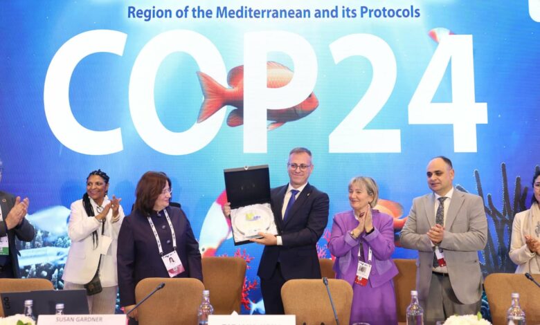 رئيس شئون البيئة المصري يُسلم جائزة إسطنبول للمدينة الصديقة للبيئة لمدينة ملقا (إسبانيا) ضمن فعاليات COP24 لإتفاقية برشلونة 1 IMG 20251205 WA0015