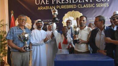 طلال العزيزي يشارك في إحتفالات سباقات كأس صاحب السمو رئيس الإمارات وفوز فهد الأمين" بالكأس " 2 IMG 20251207 WA0029