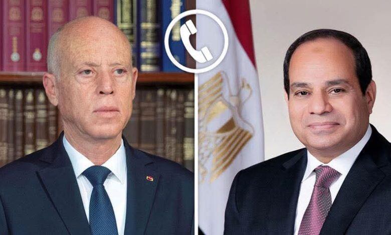الرئيس عبد الفتاح السيسي يتلقى اليوم اتصالًا هاتفيًا من الرئيس قيس سعيد رئيس الجمهورية التونسية 1 FB IMG 1771430432291