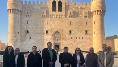 جولة للفائزيَن بجائزة مكتبة الإسكندرية العالمية فى عدة معالم سياحية 10 IMG 20260223 WA0061