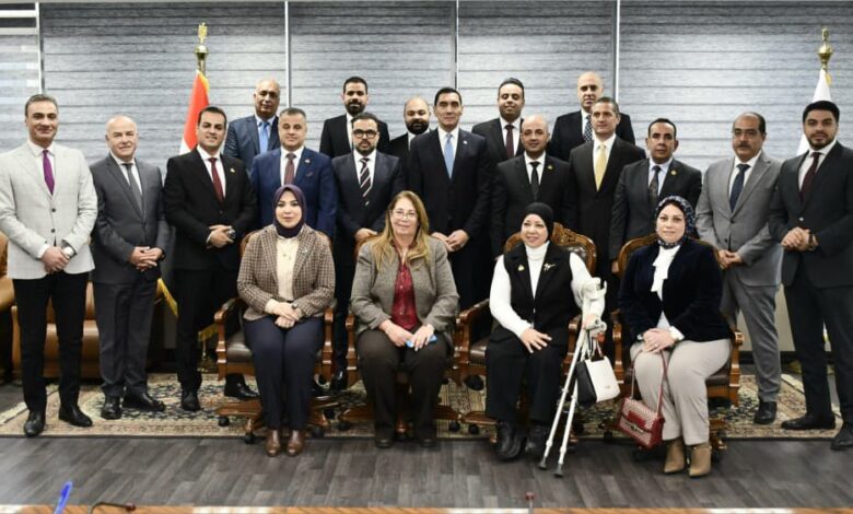 جوهر يستقبل لجنة الشباب والرياضة بمجلس النواب 1 IMG 20260301 WA0117