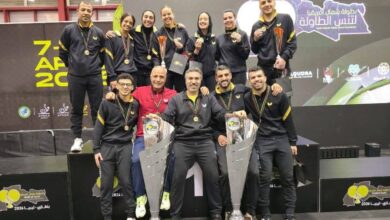 وزير الشباب والرياضة يهنئ منتخب مصر لتنس الطاولة بعد التتويج الكامل بذهبيات بطولة شمال أفريقيا بليبيا 10 FB IMG 1775854190247